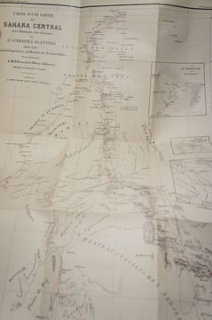 Exploration du Sahara. Les deux missions du lieutenant-colonel Flatters, par le lieutenant-colonel V. Derrecagaix. Avec carte.. DERRECAGAIX, FLATTERS