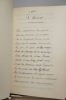 Poèmes manuscrits : Brimborions.. Ed. TEUGRUOB (André de FOUQUIERES ?)