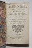 Mémoires pour servir à l'histoire de Louis XIV, par feu M. l'abbé de Choisy, de l'Académie françoise. Tome premier. Tome second.. DE CHOISY (Abbé)