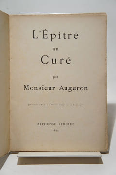 L'Épître au Curé par Monsieur Augeron. Présentation : Nadar. Glossaire : Sylvain de Saulnay. . NADAR