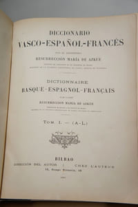 Diccionario Vasco-Espanol-Frances. Dictionnaire Basque-Espagnol-Français.