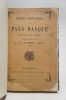 Chants populaires basques. Paroles et musique originale, recueillies et publiées avec traduction française.. SALLABERRY (J.-D.-J.)