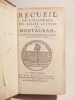 Recueil de l'Académie des Belles Lettres de Montauban, concernant les ouvrages prononcés dans l'Assemblée publique de l'année 1743.. LAMOTHE, ...