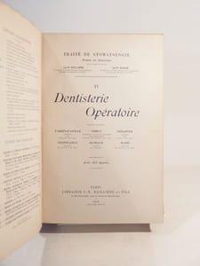 Traité de stomatologie IV : Dentisterie opératoire. Avec 473 figures.