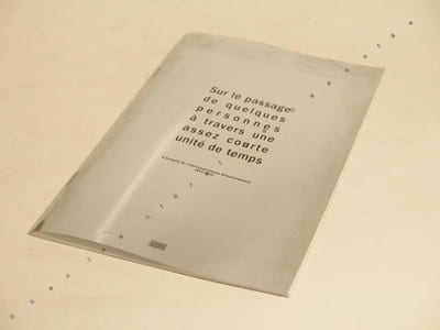 Sur le passage de quelques personnes à travers une assez courte unité de temps. A propos de l'Internationale Situationniste 1957-1972. 