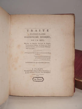 Traité élémentaire d'astronomie physique.. BIOT (J.-B.)