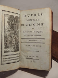 Oeuvres complètes de M. le C. de B*** (BERNIS) de l'Académie françoise. Dernière édition.
