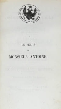 Le Péché de Monsieur Antoine.