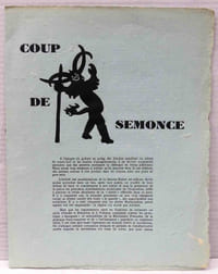 Coup de semonce.