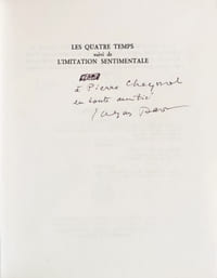 Les Quatre temps suivi de L'imitation sentimentale.