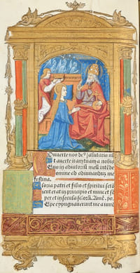 Heures de nostre Dame a lusaige de Rome tout au long sans rien requerir.