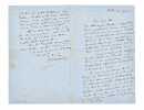 Lettre autographe signée à Théophile Gautier.. FLAUBERT Gustave. 