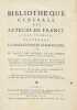 Bibliothèque générale des auteurs de France. Livre premier, contenant la Bibliothèque chartraine ou le Traité des auteurs et des hommes illustres de ...