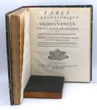 Table raisonnée des ordonnances, édits, déclarations et lettres patentes du Roy. Enregistrés au parlement de Bretagne depuis sa création jusqu'en 1750