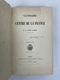 Glossaire du centre de la France