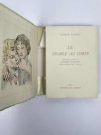 Le diable au corps, illustrations en couleurs de Suzanne Ballivet, gravées à la pointe sèche par F. Nourisson. 