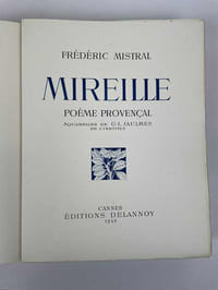 Mireille, poème provençal, illustré d'aquarelles de Jaulmes. 